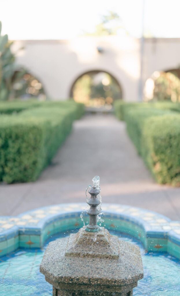 pretty water fountain at park