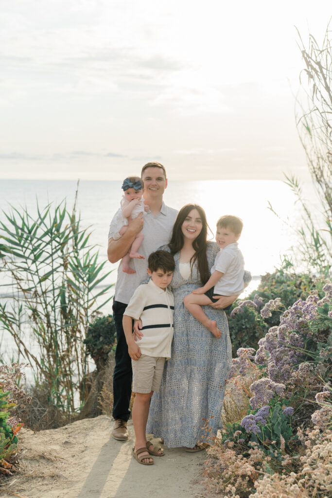Family photoshoot in Del Mar during Summer