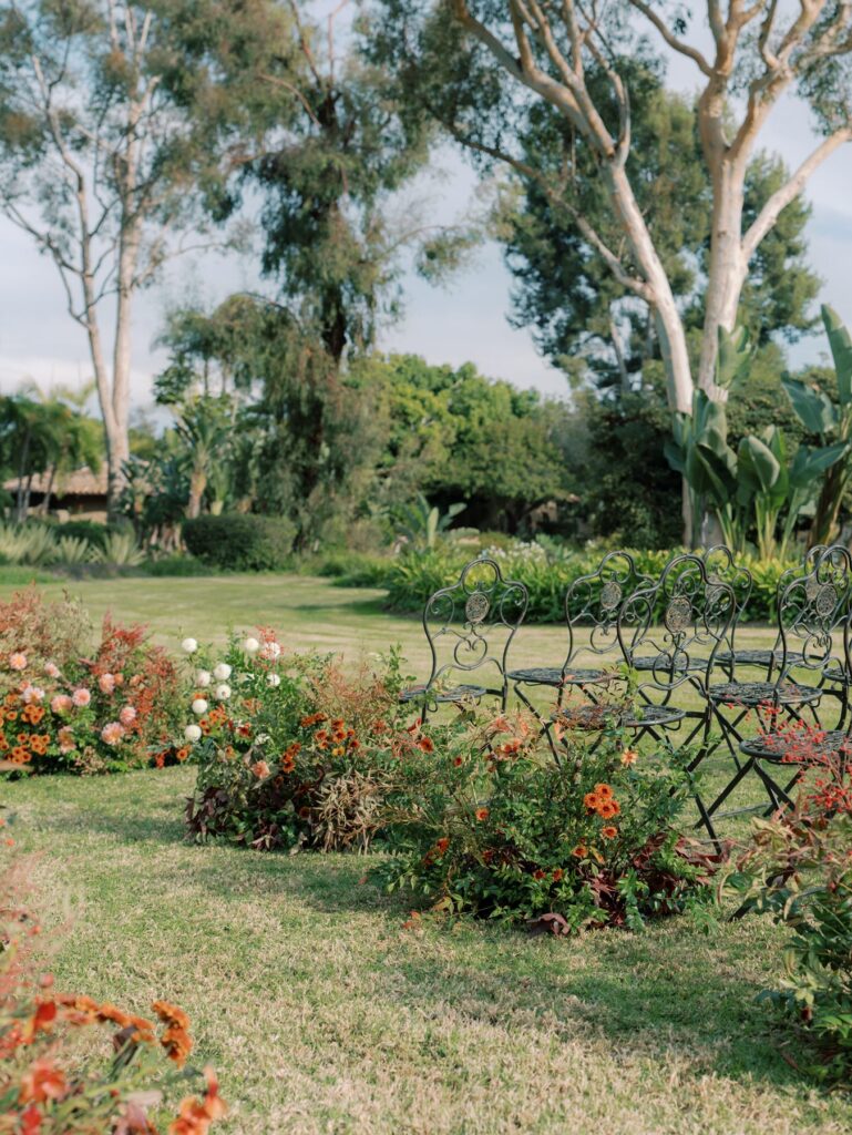 Croquet lawn at Rancho Valencia Resort and Spa Wedding